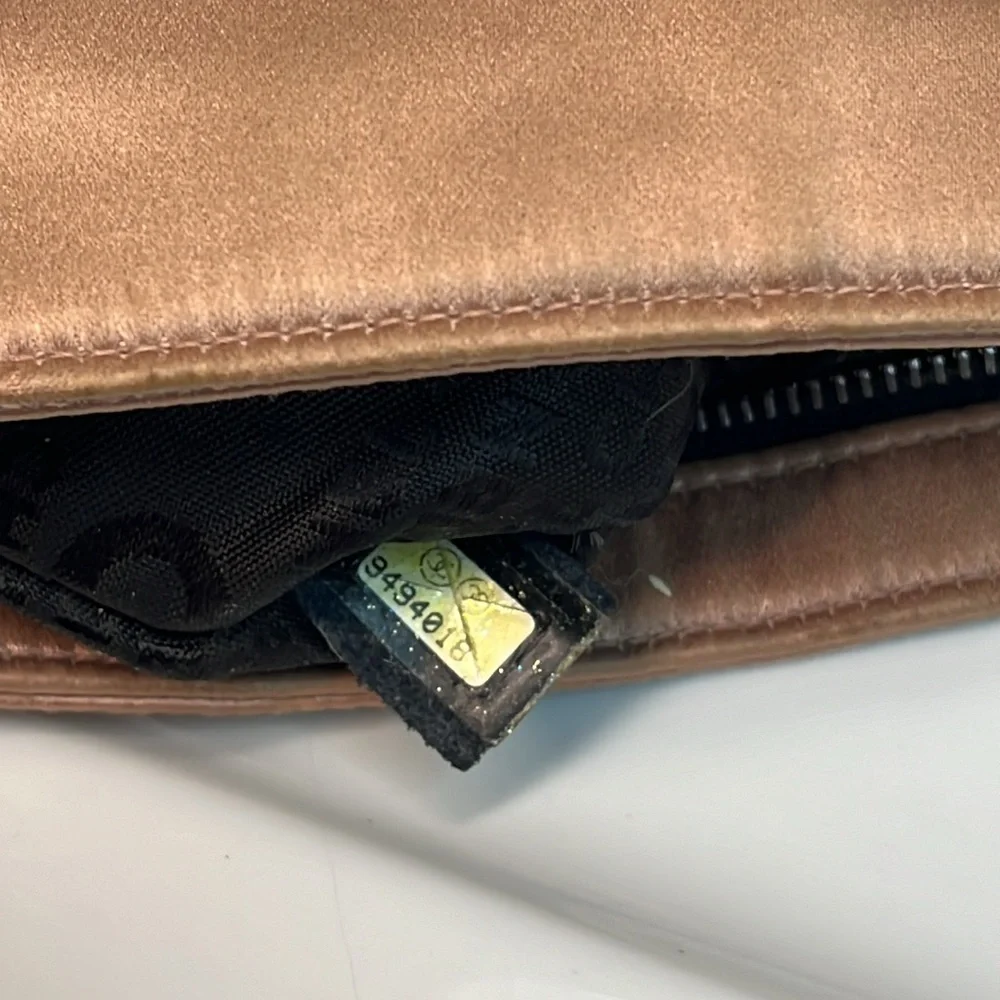 CHANEL SATIN MAKEUP BAG